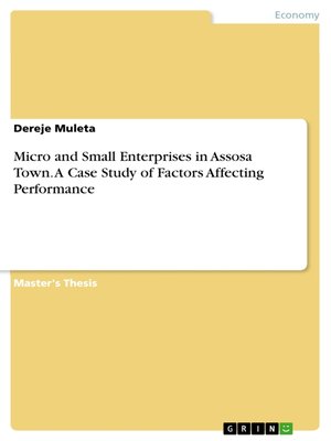 cover image of Micro and Small Enterprises in Assosa Town. a Case Study of Factors Affecting Performance